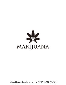 marijuana icon logo