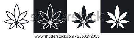 Marijuana icon pack for app and website ui designs.