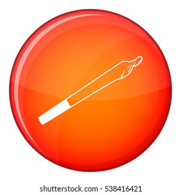 Marijuana icon in red circle isolated on white background vector illustration