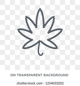 Marijuana icon. Trendy flat vector Marijuana icon on transparent background from law and justice collection. High quality filled Marijuana symbol use for web and mobile