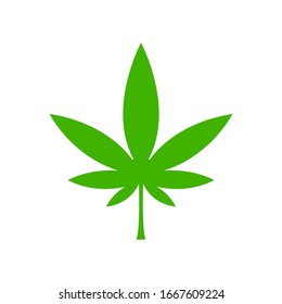 Marijuana icon Vector Illustration Logo Template