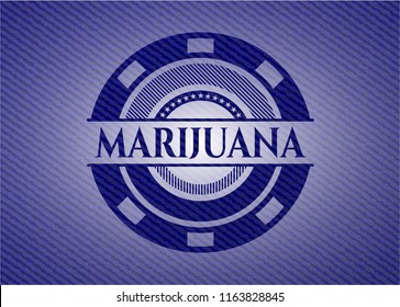 Marijuana with jean texture