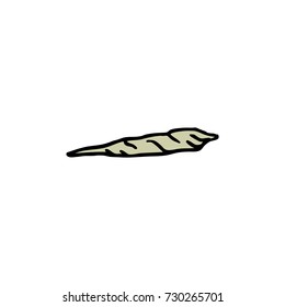 marijuana joint, spliff (cannabis cigarette) doodle icon