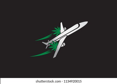 Folha de maconha Air Plane Design