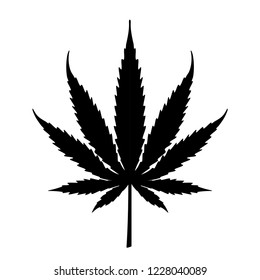 Marijuana Leaf Cannabis Leaf Icon Vector Stock Vector (Royalty Free ...