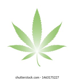 Marijuana leaf or cannabis vector design