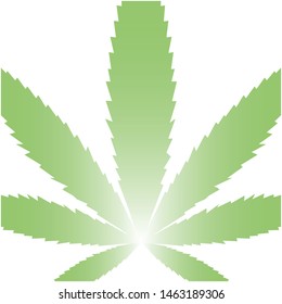 Marijuana leaf or cannabis vector designs