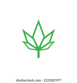 Marijuana leaf graphic design template vector illustration