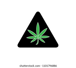 Marijuana leaf icon 
