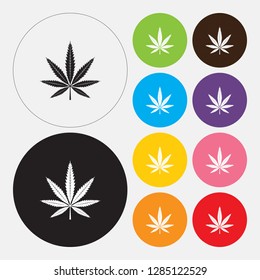 Marijuana leaf icon