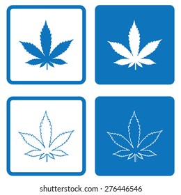 Marijuana leaf icon