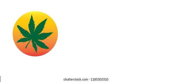 Marijuana leaf icon Isolated on white background. - Illustration,vector Marijuana - Herbal Cannabis, Narcotic, Hashish.Beautiful leaves.
