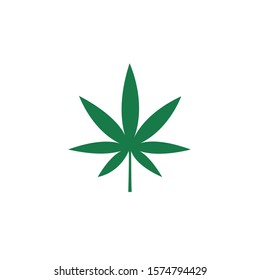 Marijuana leaf icon on a white background