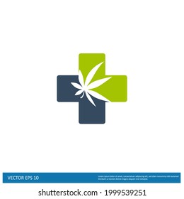 Marijuana Leaf Icon Vector illustration simple design element