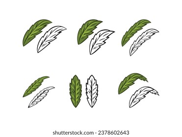 Hoja de Marihuana Ilustración formato de eps vectoriales , adecuado para sus necesidades de diseño, logotipo, ilustración, animación, etc.