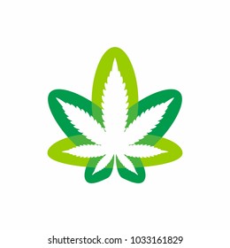 Marijuana Leaf Logo Icon
