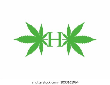 Marijuana Leaf Logo Icon