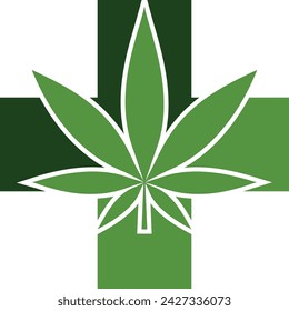 Marijuana Leaf Logo Icon Vector