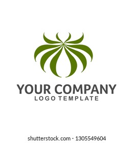 Marijuana leaf spider logo