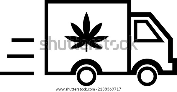 marijuana leaf\
symbol car fast, marijuana or hemp icon, cannabis medical sign,\
weed drug vector illustration\
