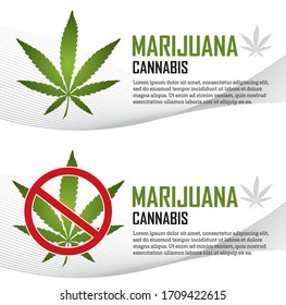 símbolo de hoja de marihuana concepto de diseño de banderas verticales