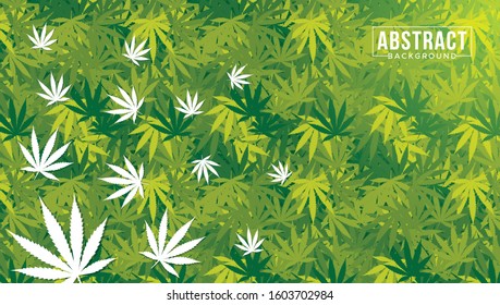 Marijuana leaf vector illustration. Marijuana or Cannabis Leaf background. 