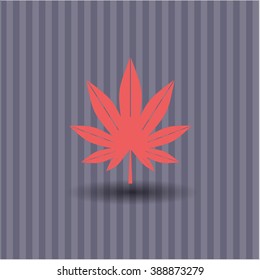 Icono de alta calidad de la hoja de marihuana (hierba)