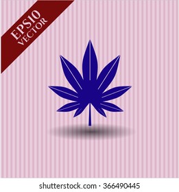 Icono de hoja de marihuana (hierba)