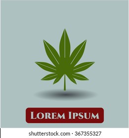Marijuana leaf (weed) icon