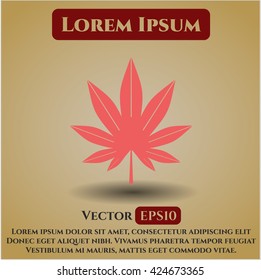Marijuana leaf (weed) icon