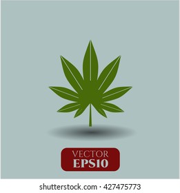 Icono de hoja de marihuana (hierba)