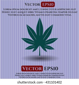 Icono de hoja de marihuana (hierba)
