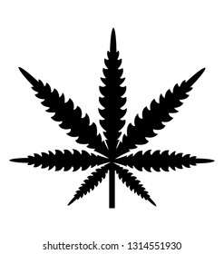 Marijuana leaf, weed icon design 