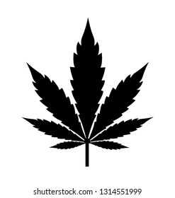 Marijuana leaf, weed icon design 