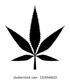 Marijuana leaf, weed icon design 