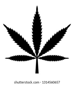 Marijuana leaf, weed icon design 