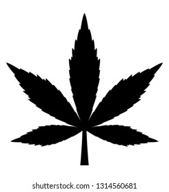 Marijuana leaf, weed icon design 