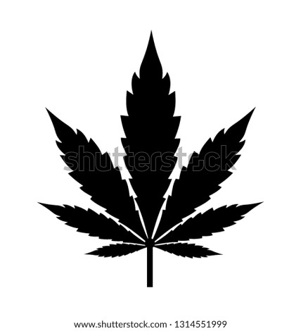 Marijuana leaf, weed icon design 