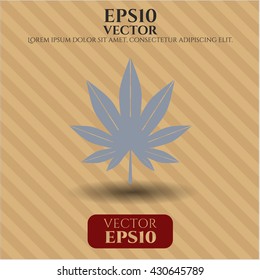 Marijuana leaf (weed) icon or symbol