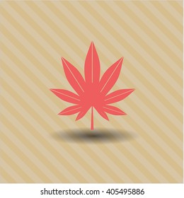 Símbolo de hoja de marihuana (hierba)