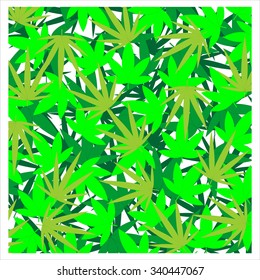 Marijuana leaves background. vector illustration- eps 10