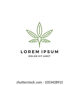 Marijuana Logo Design Template
