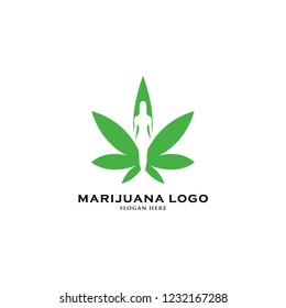 Marijuana Logo Design Template