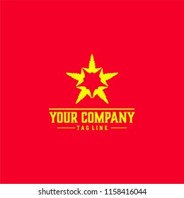 Marijuana Logo Revolt template vector for fashion and fashion 