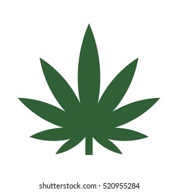 Medical Cannabis Logo Marijuana Leaf Glowing Stock Vector (Royalty Free ...