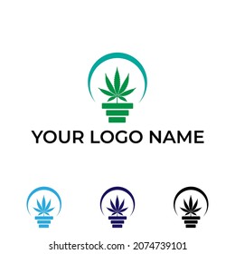 marijuana logo vector for company