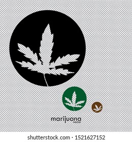 marijuana logo. vector illustrator, cannabis leaf logo. Medical marijuana leaf, cannabis leaf weed icon logo clip art illustration graphic black. 
