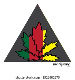 marijuana logo. vector illustrator, cannabis leaf logo. Medical marijuana leaf, cannabis leaf weed icon logo clip art illustration graphic black. 