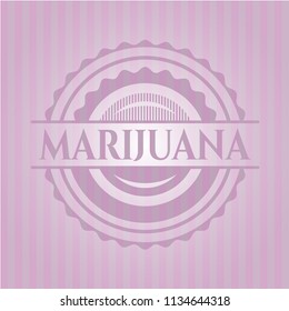 Marijuana pink emblem