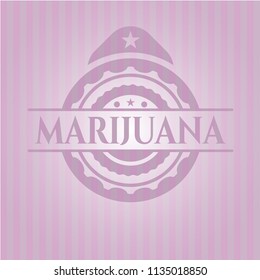 Marijuana pink emblem